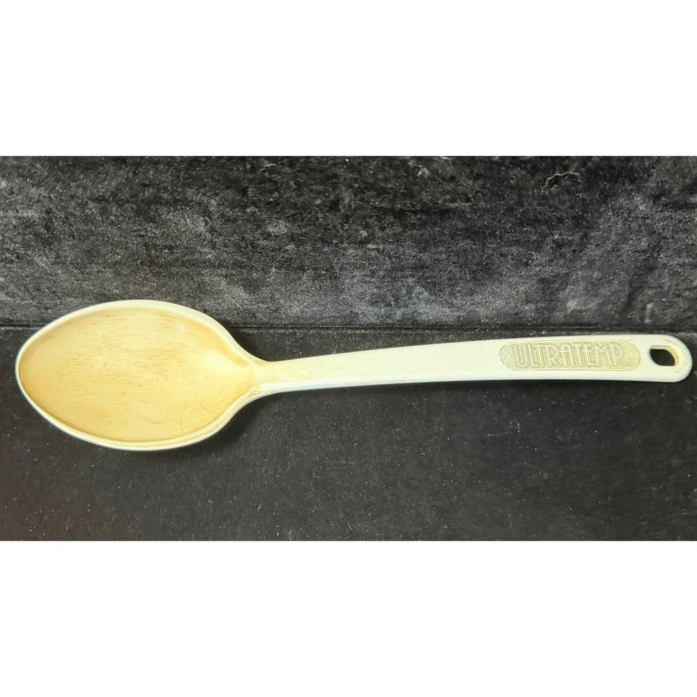 Vintage Kitchen Utensil Set Machi Melamine Red Slotted Spoon Ladle Ultratemp 4pc